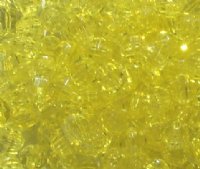 100 8mm Acrylic Faceted Yellow